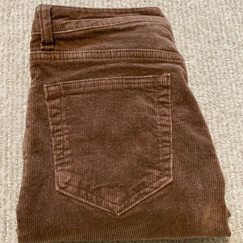 Shein brown corduroy flare jeans